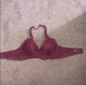 PINK Maroon Bralette/Crop Top